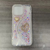 Coque de téléphone en TPU scintillante effet diamant pour iPhone 17 16 15 14 13 et Infinix Smart20 Smart10 Smart9 – Nouvelle collection décorative « Love »