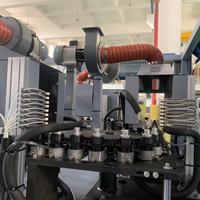 Máquina de moldeo por soplado de botellas automática 10000BPH, máquina de soplado de botellas con cuatro servocontroles, 1, 2