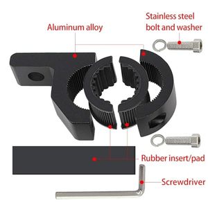 Support de montage pour moto, 4 pièces, 0.75, 1, 1.25 pouces, pour barre horizontale, feux de conduite et feux auxiliaires, pour miroirs de moto - Product Image 3