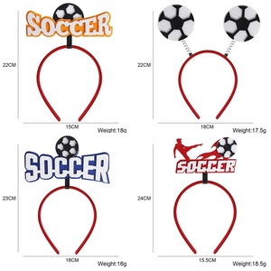 2026 طوق شعر وقناع من اللباد بتصميم كرة القدم، اصنعها بنفسك، للولايات المتحدة وكندا والمكسيك، لمستلزمات الحفلات ذات الطابع الخاص، أدوات تشجيع، عصابة رأس - Product Image 1