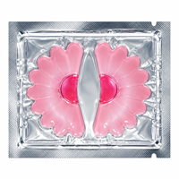Masque pour les yeux en hydrogel rouge, patchs pour les yeux au collagène, collagène hydrolysé, hyaluronate de sodium, hydratant, raffermissant, éclaircissant, anti-rides