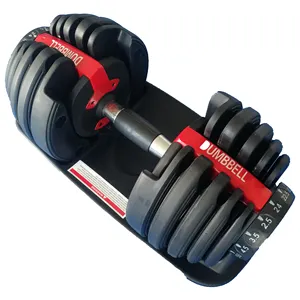 Entrenamiento de fuerza Peso libre Gimnasio Fitness Accesorios Exquisita mancuerna ajustable para entrenamiento