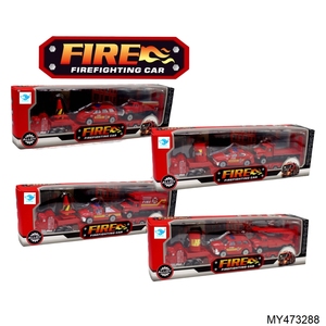 Camión de juguete de aleación a escala 1:87 con remolque para niños, coche de juguete de colección, camión de construcción, camión de bomberos, camión de policía, juguete de metal fundido a presión para niños - Product Image 2