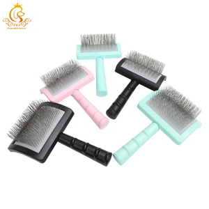 <span class=keywords><strong>Brosse</strong></span> en acier inoxydable portable facile à utiliser pour l'épilation des chats et des chiens Meilleurs peignes pour animaux EUR PET Meilleures ventes avec logo personnalisé - Product Image 1