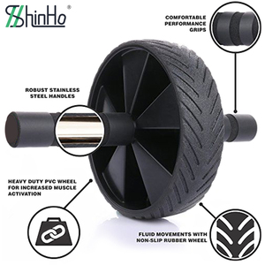 Roue abdominale Shinho, best-seller, pour l'entraînement de la force du tronc, <span class=keywords><strong>exercices</strong></span> abdominaux, amincissement de la taille, pour hommes et femmes - Product Image 2