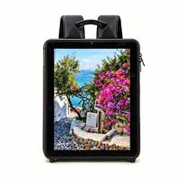 11,6/15/17/18.5/21.5/24/27/32 pulgadas mochila LCD publicidad pantalla mochila caminar vallas publicitarias reproductor de publicidad
