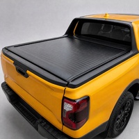 Couverture de benne enroulable en aluminium étanche pour pick-up Ranger avec verrouillage manuel par mot de passe et commande électrique en option