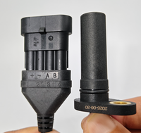 Capteur de régime d'arbre à haute résistance aux vibrations pour moteur AC en environnement hostile, applications chariots élévateurs, sortie de signaux à double canal