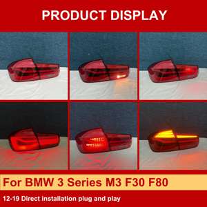Luces Traseras LED J ONE LCI MP para <span class=keywords><strong>BMW</strong></span> Serie 3 M3 F30 F80 2012-2019, Luces Traseras Personalizadas para Automóvil - Product Image 2