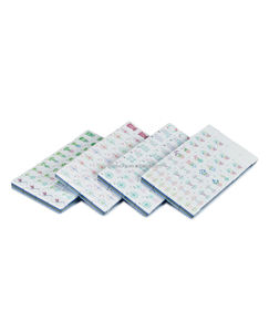 2026 Jeu de tuiles de mahjong américain en acrylique, personnalisé, bleu, à quatre couches, gravé, de voyage, 160 tuiles - Product Image 6