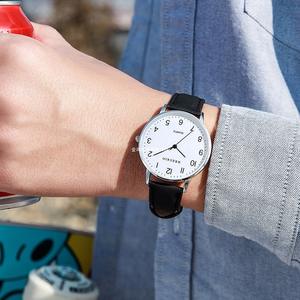 Montre à bracelet en acrylique lumineux minimaliste écologique en quartz pour les examens Hommes Femmes Collège/Lycée Fonctionnaires - Product Image 1