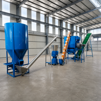 Ligne de production complète de granulés d'aliments à matrice plate 1000 KG/H – Équipement de traitement des aliments pour l'élevage de poulets, canards, bovins, chèvres et porcs