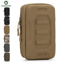 Pochette d'accessoires A051 Mige, sacoche de taille tactique multifonctionnelle EDC à coque rigide, sac de rangement pour téléphone portable multicouche suspendu MOLLE