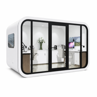 Structure en acier de qualité supérieure, bureau préfabriqué, ADU, maisonnette modulaire, cabane Apple, studio portable pour jardin, salle de travail mobile