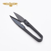 Ciseaux à fil en U, coupe-fils tranchants, petits, pour point de croix, usage domestique, vêtements, ligne de pêche, noir, gris