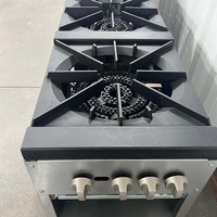Équipement de cuisine commerciale recommandé : cuisinière à gaz de 36 pouces avec quatre brûleurs, four grill pour restaurants, bonne qualité