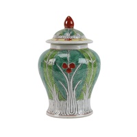 RYZG78-A  Jarre générale en porcelaine Famille Rose, motif chou chinois, jarre de rangement décorative chinoise antique