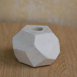 Caro Light Gray Cement <b>Candle</b> Holders for Home Decor <b>Dinner</b> <b>Candles</b>-Wholesale - Product Image 3