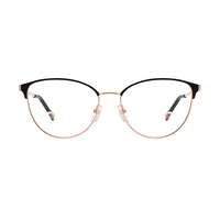 Monture de lunettes en métal moderne, anti-reflet, avec verres PC transparents, nouvelle collection, durable, design populaire, vente en gros, directement de l'usine