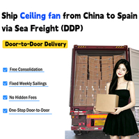 China Shipping Agent Ceiling Fan Sea Freight DDP Door to Door Service to Spain Private Address 21kg+ 50-60 Days