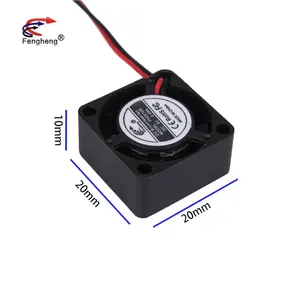 Micro ventola di raffreddamento assiale industriale di cc 3v 3.3v 5v 2010 di 2cm 20mm x 20mm x 10mm per il fan 20mm del rivelatore PM2.5