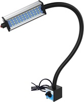 Lampe de travail magnétique portable 8W AC 220V, lumière LED pour machine CNC, col de cygne, étanche IP66, en alliage d'aluminium, 110-220 Volts, pour tour