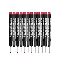 Marqueur permanent à encre huileuse à tête longue, imperméable, pour trous profonds, pour tableau blanc - Multi-usages, 3 couleurs, 14 cm