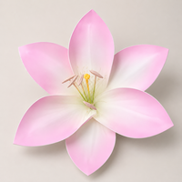 Riesiger künstlicher Rosenblütenkopf aus Papier, rosa Lotus-Lilie, für Hochzeiten, Events, kommerzielle Blumendekoration, Fabrikverkauf
