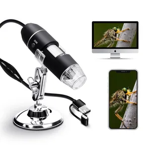Цифровой микроскоп, 1000x 1600x, Type-C, Поддержка MAC, микроскоп для мобильных телефонов на Android, USB, микроскоп для мобильных телефонов