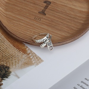 S925 Sterling Silver Zipper Design Index Finger <b>Ring</b> Unisex Light Luxury <b>Open</b> <b>Ring</b> For Men And Women - Product Image 3