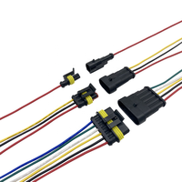 Kit de câblage terminal noir personnalisé 12V en PVC avec connecteur adaptateur en cuivre étanche pour batteries de voiture