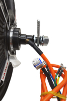 Moteur BLDC 60V 72V 1500W 10 pouces sans balais à courant continu sans engrenage pour moto électrique, frein à disque, en acier allié, 8000 tr/min, arrière