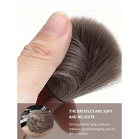 Ensembles de pinceaux de maquillage professionnels couleur café, poils synthétiques doux, pinceau pour fond de teint, poudre, blush, contour, maquillage des yeux, pour débutants