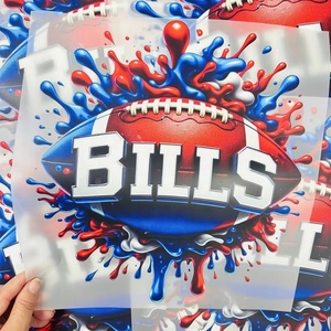 Vinilo Termotransferible Plastisol Personalizado <span class=keywords><strong>de</strong></span> los Buffalo Bills, Impresión DTF, Adhesivo para Camisetas, Impresión Termotransferible Duradera - Product Image 1