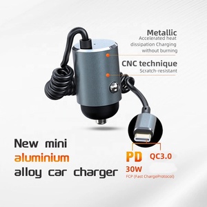 Nouveauté 30W Mini alliage chargeur rapide pour <span class=keywords><strong>téléphone</strong></span> 5V3A câble de charge rapide à ressort gratuit ignifuge caméra ordinateur portable - Product Image 5