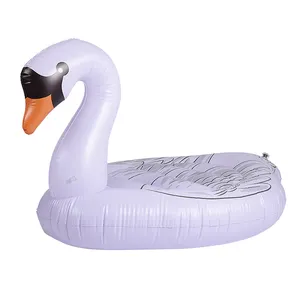 custom Inflatable animal floats pool inflatable pool floats Inflatable swan floating bed