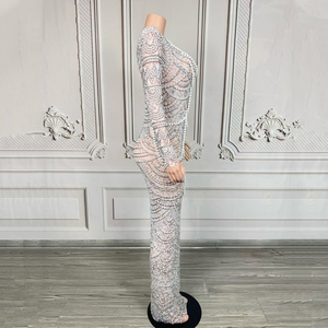 Abito da Sposa Novance Y3710 da <span class=keywords><strong>Donna</strong></span>, Stile Designer, a Maniche Lunghe, con Applicazioni di Perline, Antistatico, per Serate ed Eventi Speciali - Product Image 3