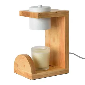 Creative מוצק עץ קישוטי התכה שעווה מנורת חדר שינה ליד המיטה אישית היתוך ארומה נר מנורת מתנה חיוני שמן שולחן