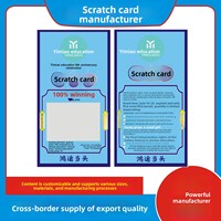 Tarjetas Rasca y Gana con Código QR Variable y Código Aleatorio, Tarjetas de Recogida, Impresión Única, Modelo 008, Diseño Personalizado