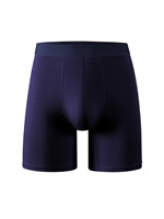 Boxers longs pour hommes en pur coton, anti-frottement, respirants, pour la course à pied, taille plus