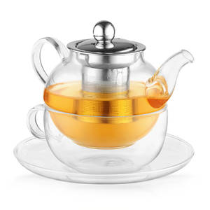 Emode théière en verre <span class=keywords><strong>avec</strong></span> <span class=keywords><strong>infuseur</strong></span> amovible cuisinière théière sûre <span class=keywords><strong>avec</strong></span> <span class=keywords><strong>tasse</strong></span> <span class=keywords><strong>à</strong></span> thé <span class=keywords><strong>et</strong></span> ensemble de pots - Product Image 3