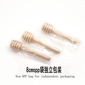 비 드립 디자인 차 커피 친환경 주방 용품 수제 베이킹 도구 천연 나무 꿀 국자 스푼 - Product Image 4