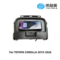 YULINME Chargeur de voiture sans fil, boîte de rangement centrale, charge rapide mains libres, compatible avec TOYOTA COROLLA 2019-2026