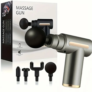 Mini Pistola de Masaje Fascial Modo de 6 Velocidades, 4 Cabezales Intercambiables, Panel de Caja Pequeña a Color, Batería de 800mAh en Stock, Batería Personalizable de 1200/1600 - Product Image 1