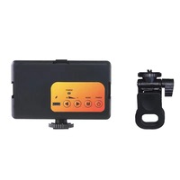 Anneau lumineux LED portable rechargeable pour photographie en extérieur, luminosité réglable, éclairage RGB pour diffusion en direct, trois couleurs