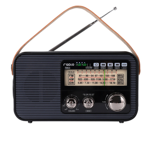 Radio portable FM/AM/SW avec guide vocal, lecteur USB sans fil, carte TF, lampe torche, lumière SOS, piles AA rechargeables, rétroéclairage. - Product Image 1