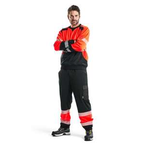 BLAKLADER - 354125285599XS Sudadera Hi-Vis Rojo/Negro-EAN 7330509621202 ROPA DE TRABAJO DE LA HI-VIS - Product Image 3