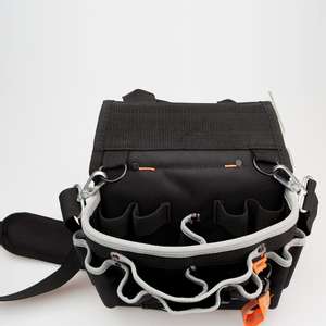 Portaherramientas de hombro con bolsa de herramientas profesional con múltiples bolsillos, organizador de herramientas para técnico/mantenimiento y El - Product Image 6