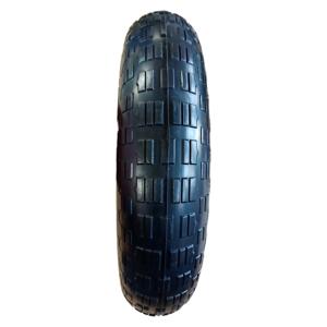 ล้อรถเข็น PU1607 4.80/4.00-8 ขนาด 16 นิ้ว ยางโฟม PU ขอบเหล็ก ลูกปืน  อะไหล่สำหรับรถเข็นมือ/รถเข็นล้อเลื่อน - Product Image 4