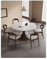 Chaise de salle à manger nordique en bois massif, dossier incurvé, coussin rembourré, chaise latérale minimaliste en bois, pour la maison, la salle à manger, le café, mobilier personnalisé OEM.